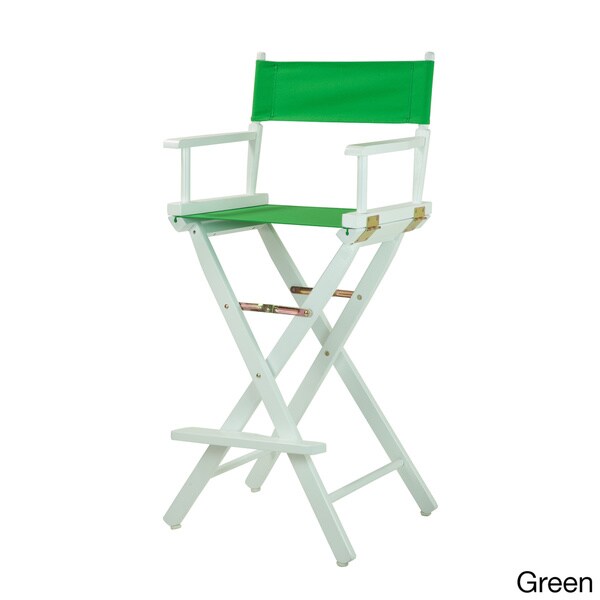 White Frame 30-inch Director's Chair