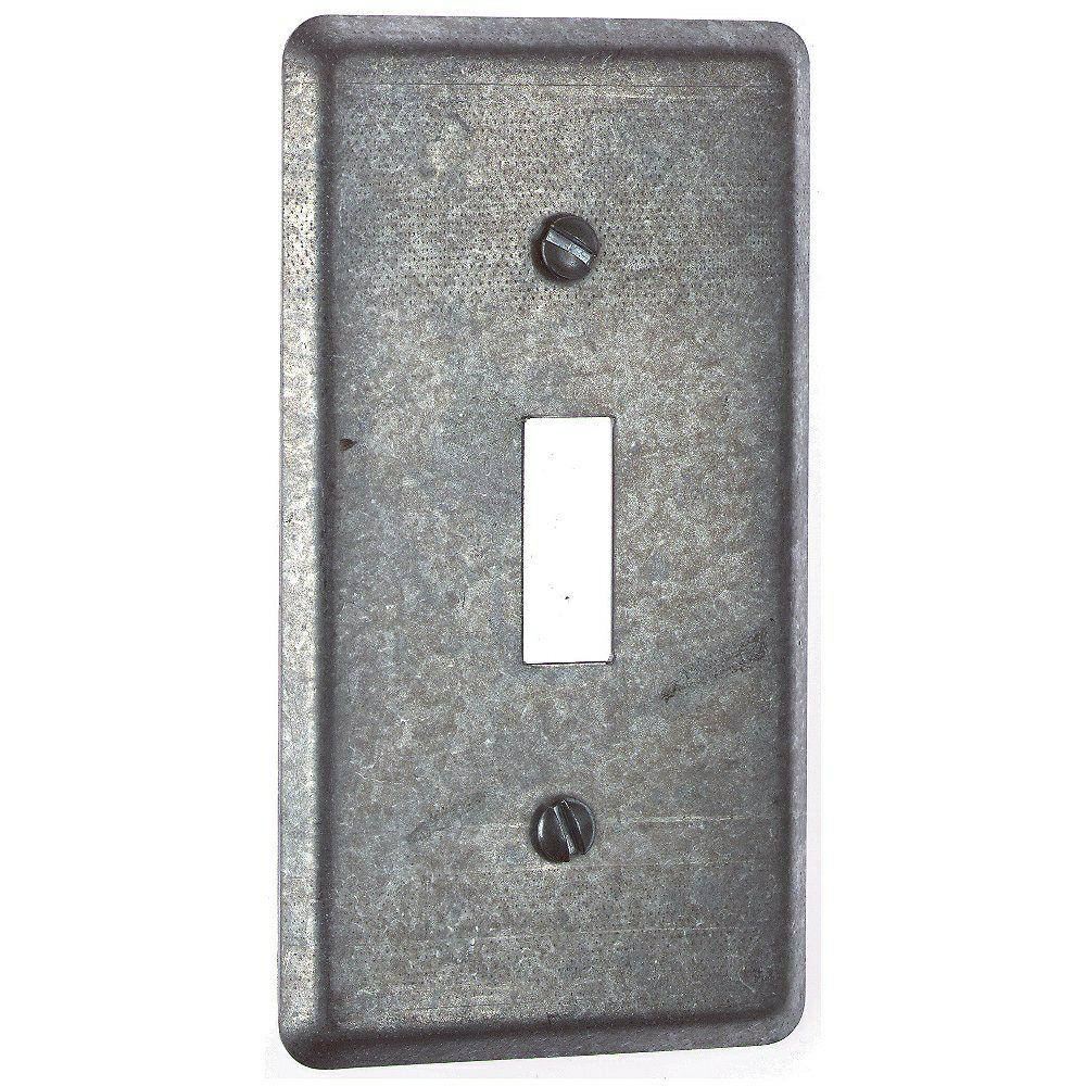 Steel City 1-Gang 4 in. Utility Metal Box Cover 58C30-25R