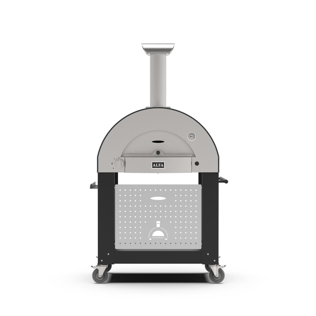 Alfa Classico 2 Pizze Propane Pizza Oven W/ Natural Gas Conversion Kit and Oven Base