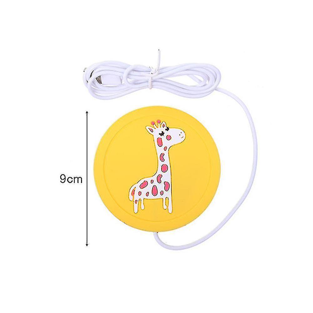 Coffee Cup Heater Coaster， Cartoon Cup Usb Heating Pad， Beverage Heater Board Tray