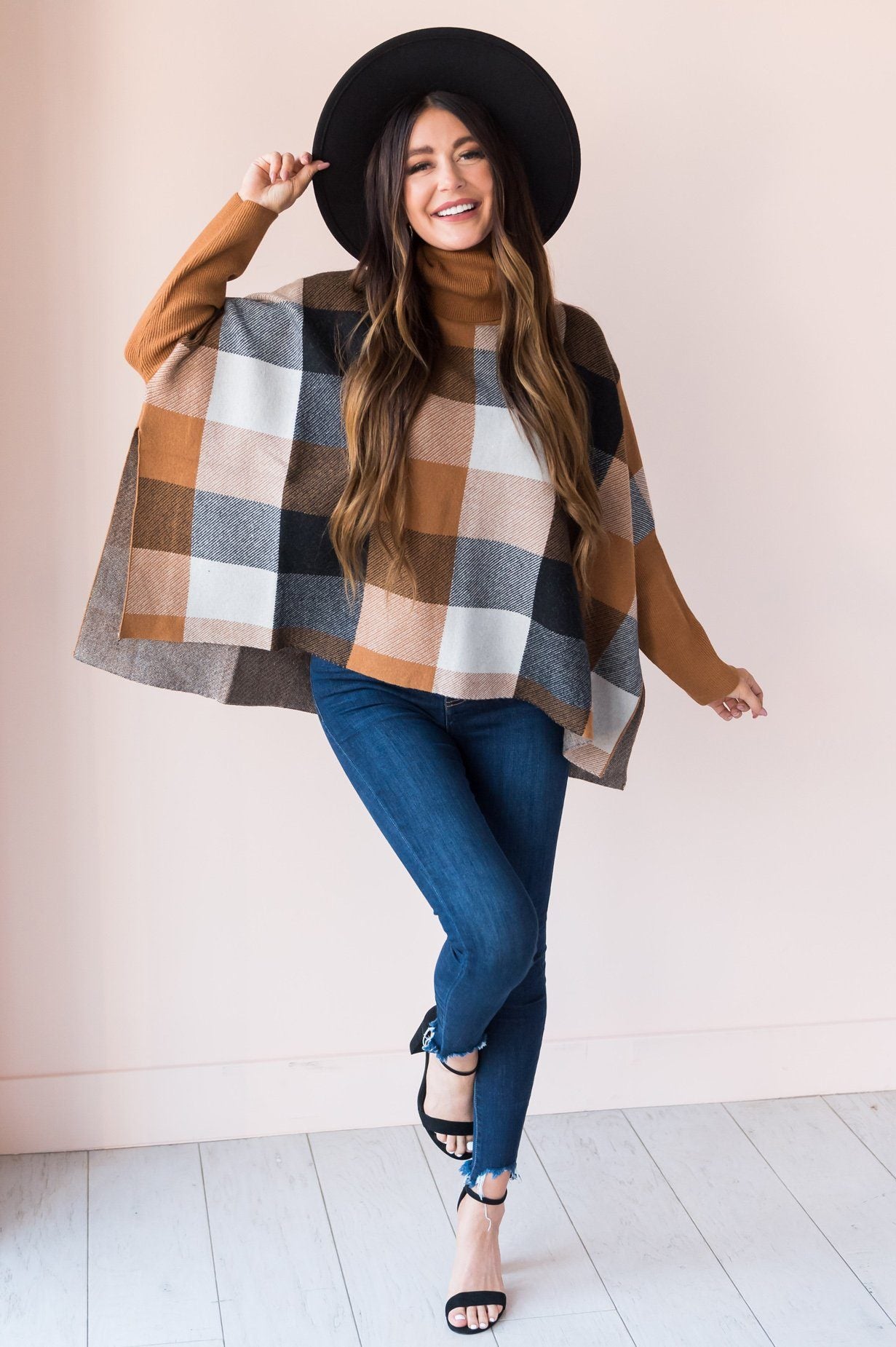 Poncho Inspired Modest Sweater