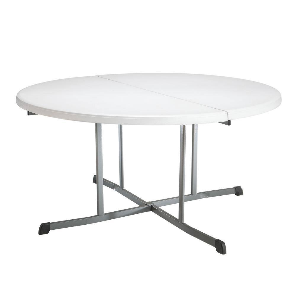 Lifetime White Granite Round Folding Table 25402