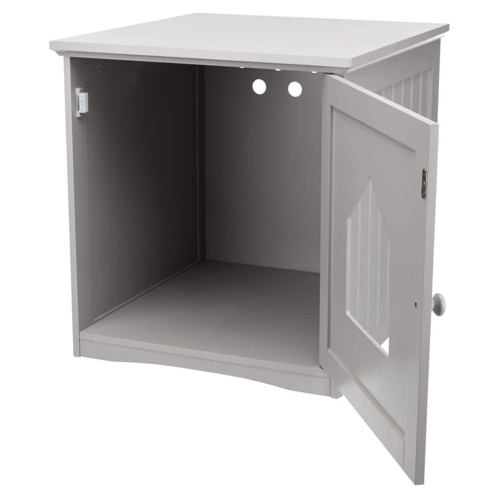 TRIXIE Standard Wooden Litter Box Enclosure in Gray 40291