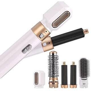 Aoibox 5-in-1 Curling Wand Hair Dryer Set Professional Hair Curling Iron for Multiple Hair Types and Styles Gold HDDB1110-1