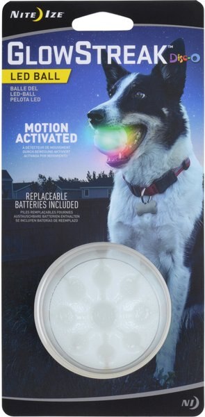 Nite Ize GlowStreak LED Ball Dog Toy