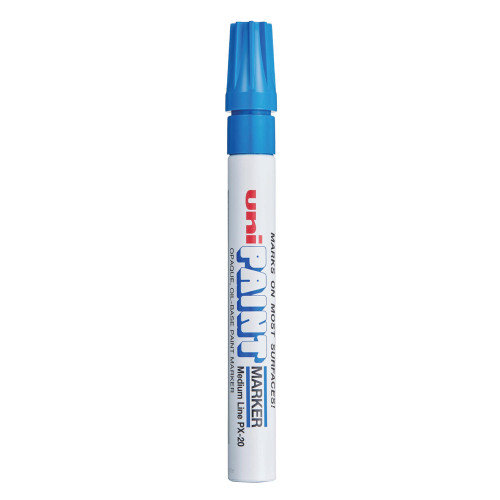 uni Paint Permanent Marker， Medium Bullet Tip， Blue (63603)