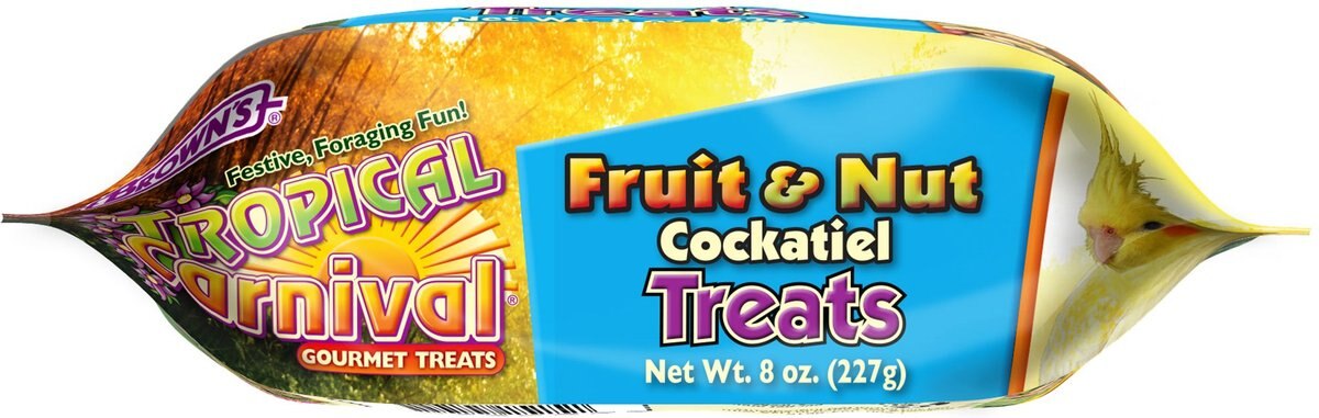 Brown's Tropical Carnival Fruit and Nut Cockatiel Bird Treats