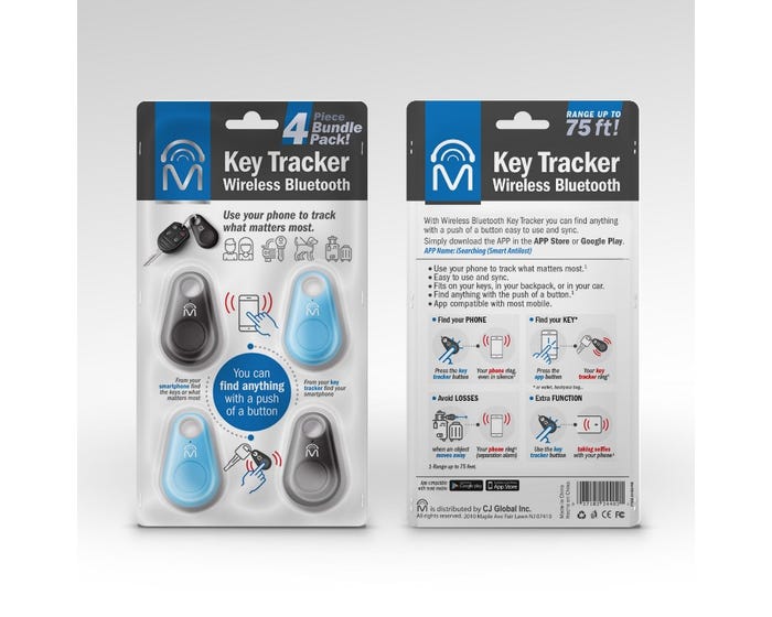 M 4-Pack Wireless Key Tracker 24620