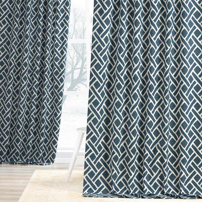 EFF 1-Panel Martinique Printed Window Curtain