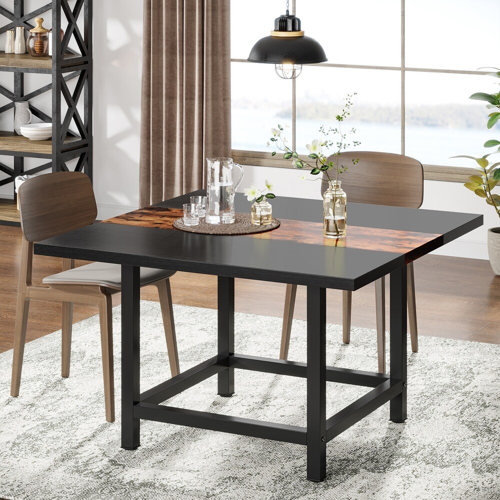 Farmhouse Square Dinning Table for 4  Rustic 39\