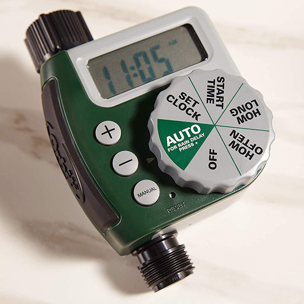 Beuseful Orbit 1-Outlet Programmable Hose Faucet Timer 62601， Green