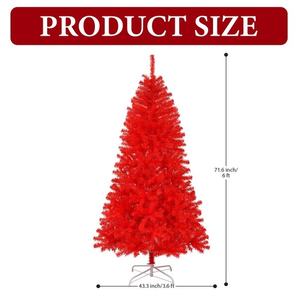 Artificial Christmas Trees With Foldable Metal Stand (6 / 7.5 / 9 ft.)