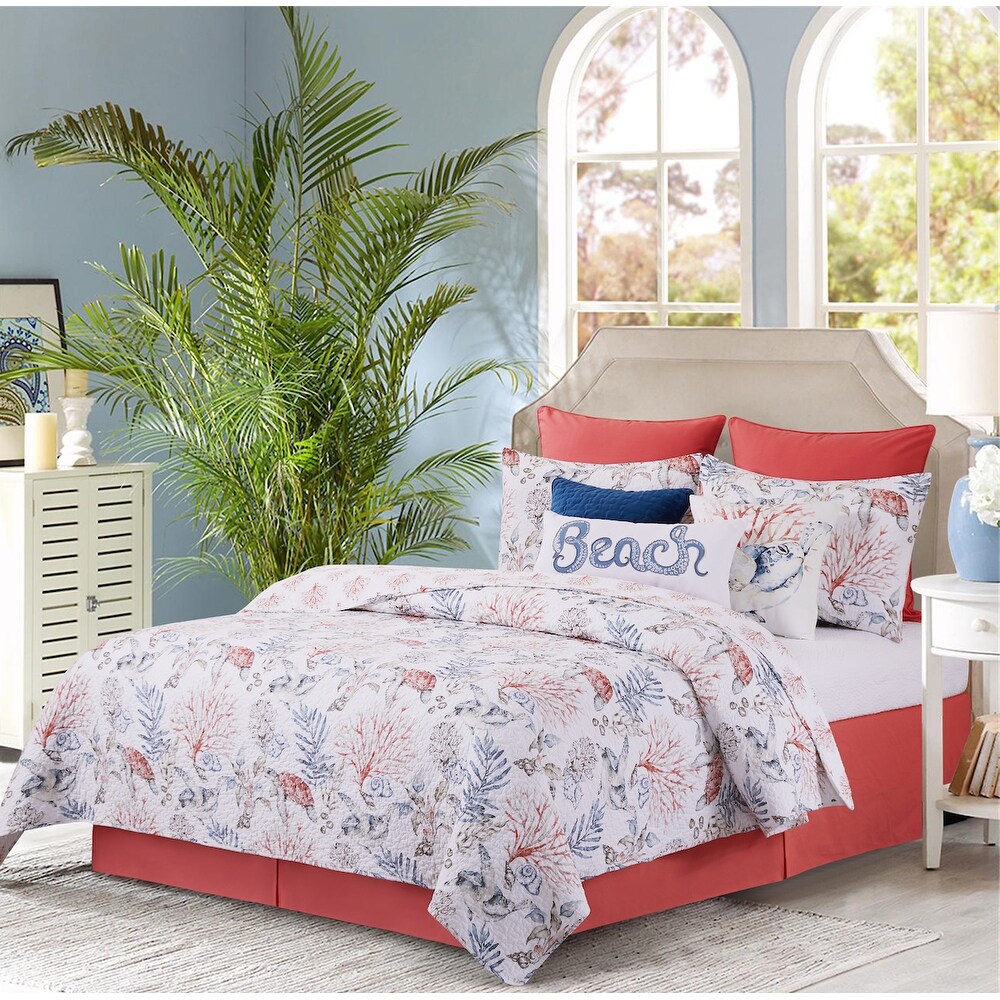 Tranquil Tides Coastal Beach Quilt Bedding Collection