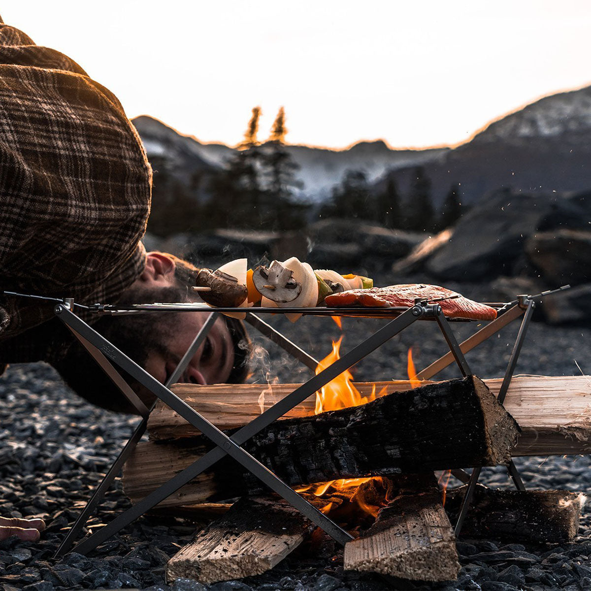 Wolf and Grizzly Grill (without Fire Set) - Stainless Steel