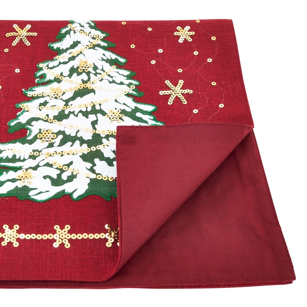 Table Runner with Christmas Tree Design   13\