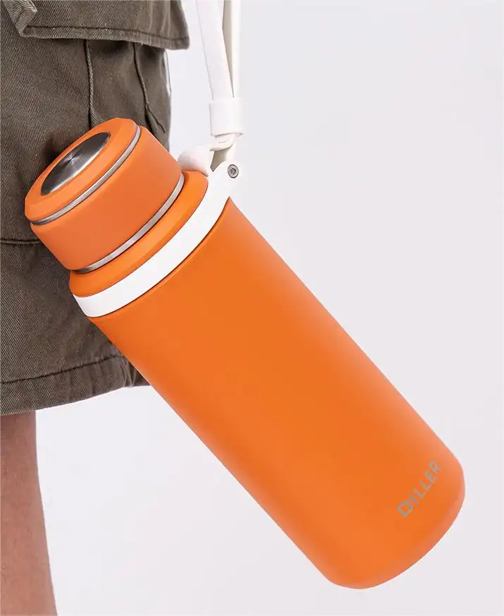 Arrival double wall vacuum flask insulated stainless steel water bottles with infuser vehicle mounted sports kettle