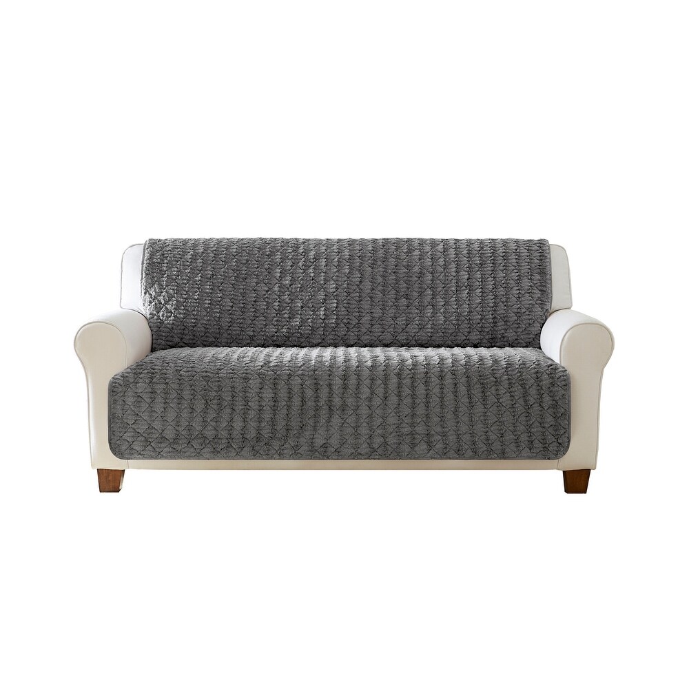SureFit Alex Quilted Fur Furniture Protector   68x75