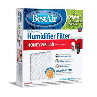 BestAir 6.75 in. x 7.5 in. x 1.5 in. Honeywell Humidifier Replacement Paper Wick Filter HW600-PDQ-3