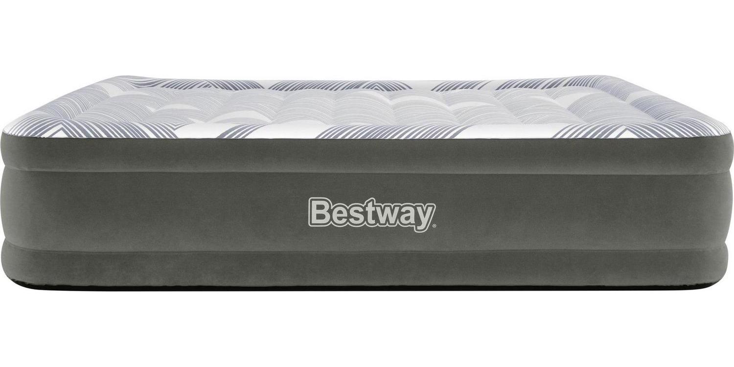 Bestway Deco Graphite 18 Queen Air Mattress with Built-in Pump