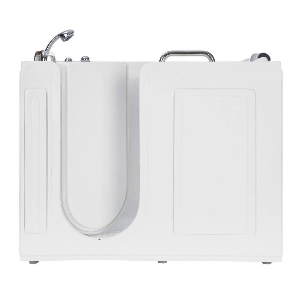 Empava 53 in. Left Drain Quick Fill Walk-In Whirlpool Bath Tub with Left Side Door in White EMPV-WIT02