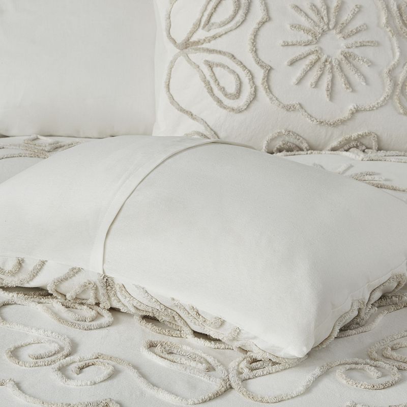 Madison Park Juliana 3-piece Tufted Cotton Chenille Duvet Cover Set with Shams