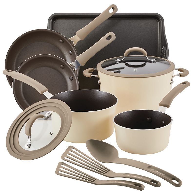 Rachael Ray Cook + Create 11-pc. Aluminum Nonstick Cookware Set