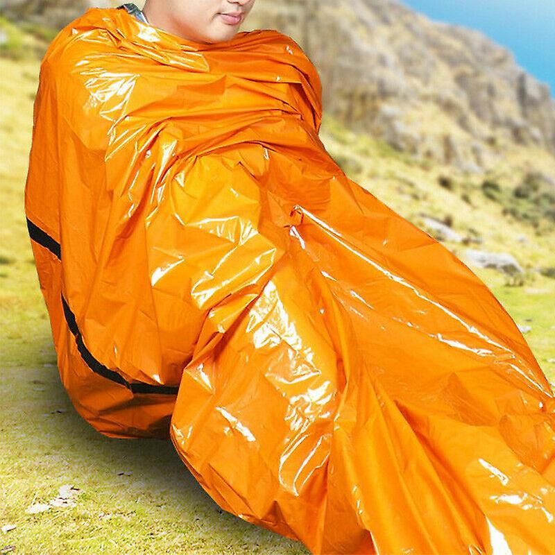 Outdoor Emergency Warm And Waterproof Sleeping Bag Camping Lifesaving Sleeping Bag Pe Aluminum Film