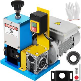 VEVOR Electric Wire Stripping Machine 0.05 in. - 0.98 in. Wire Stripper Machine Rate of 60 ft.1min for Scrap Copper Recycling BXJHXSMS-025HLLHJV1