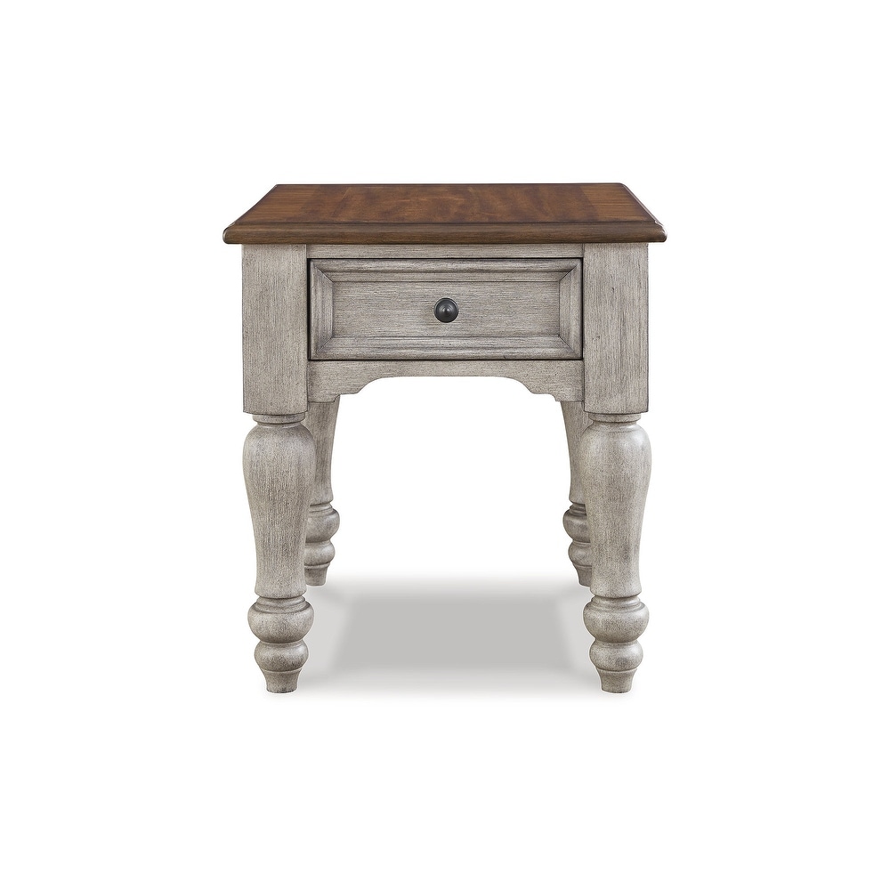 Signature Design by Ashley Lodenbay Gray/Brown Rectangular End Table   23\