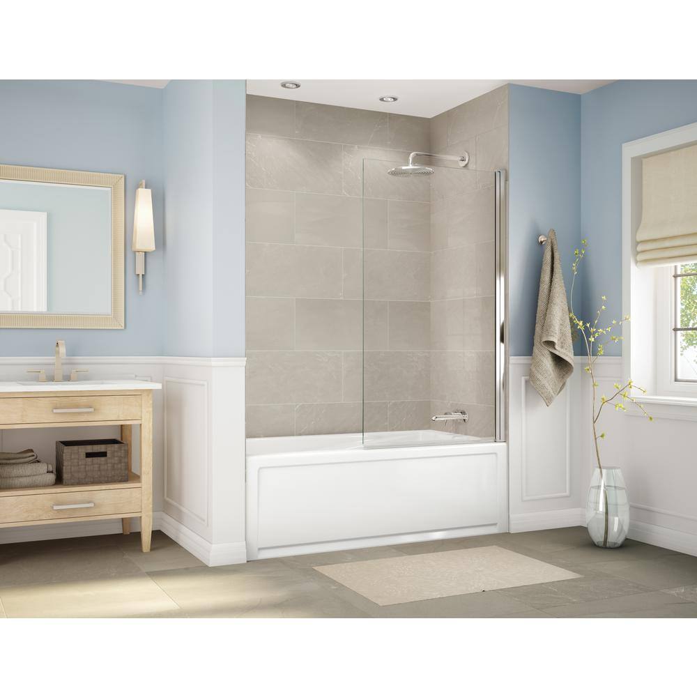 MAAX New Town 59 in. x 30 in. Right Drain Rectangular Alcove Non-Whirlpool Tub in White 105454-000-001-002