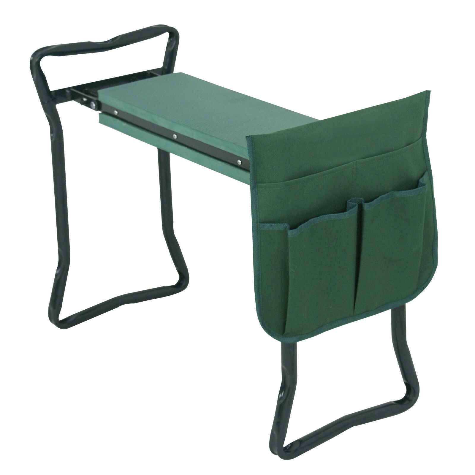 Foldable Garden Kneeler and Seat Portable Stool EVA Pad W/ Bonus Tool Pouch