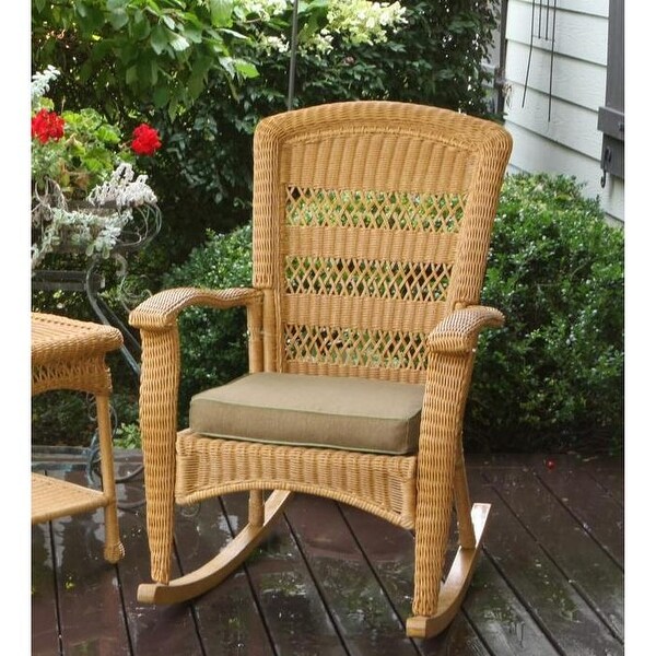 Portside Southwest Amber Rocking Chair with Cushion