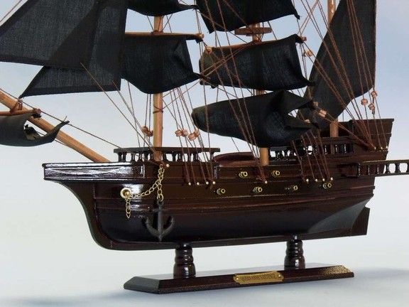 Handcrafted Model Ships QA20 Wooden Blackbeard's Q...