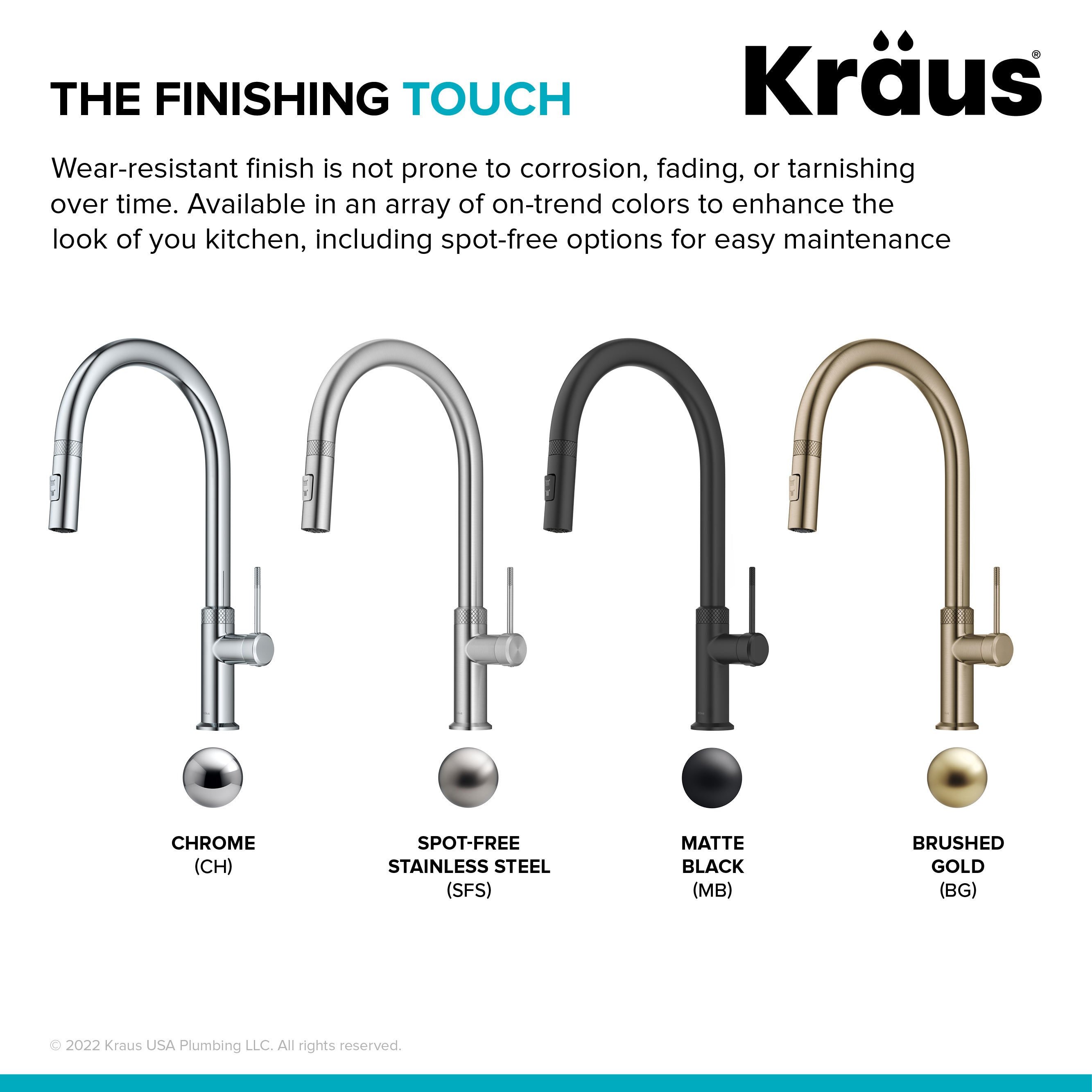 KRAUS Oletto Modern Industrial Pull-Down Single Handle Kitchen Faucet in Spot Free Stainless Steel