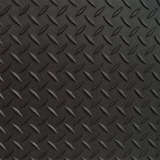 Diamond Deck 5 ft. x 30 ft. Black Textured PVC Rollout Flooring 84530