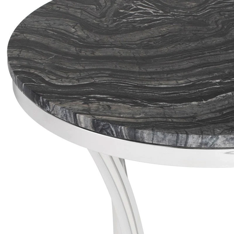 Talia Black Side Table   Contemporary   Side Tables And End Tables   by Peachtree Fine Furniture  Houzz