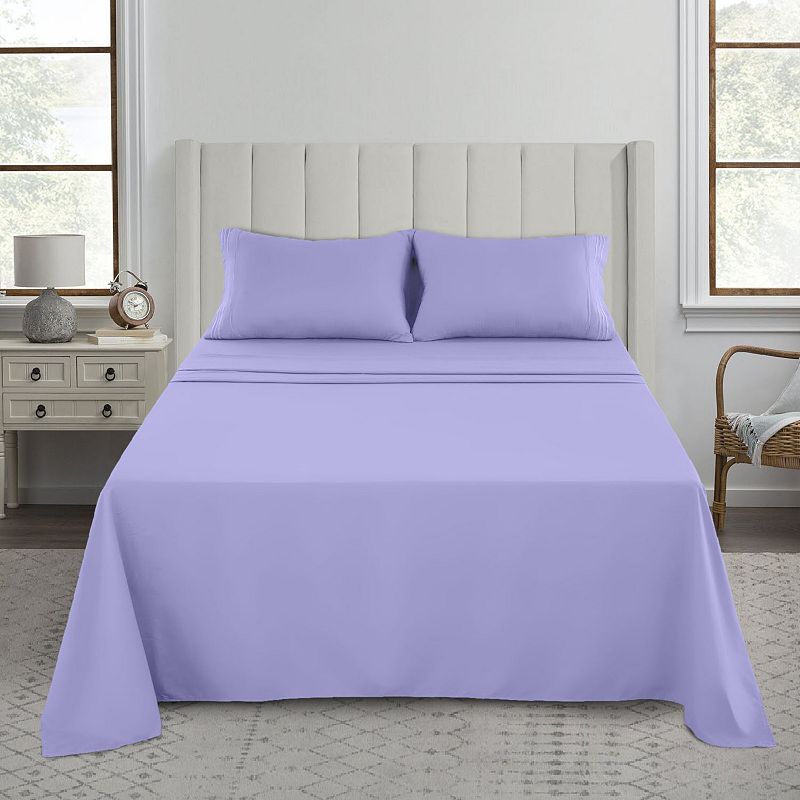 Microfiber Solid Bed Sheet Set - Lux Decor Collection