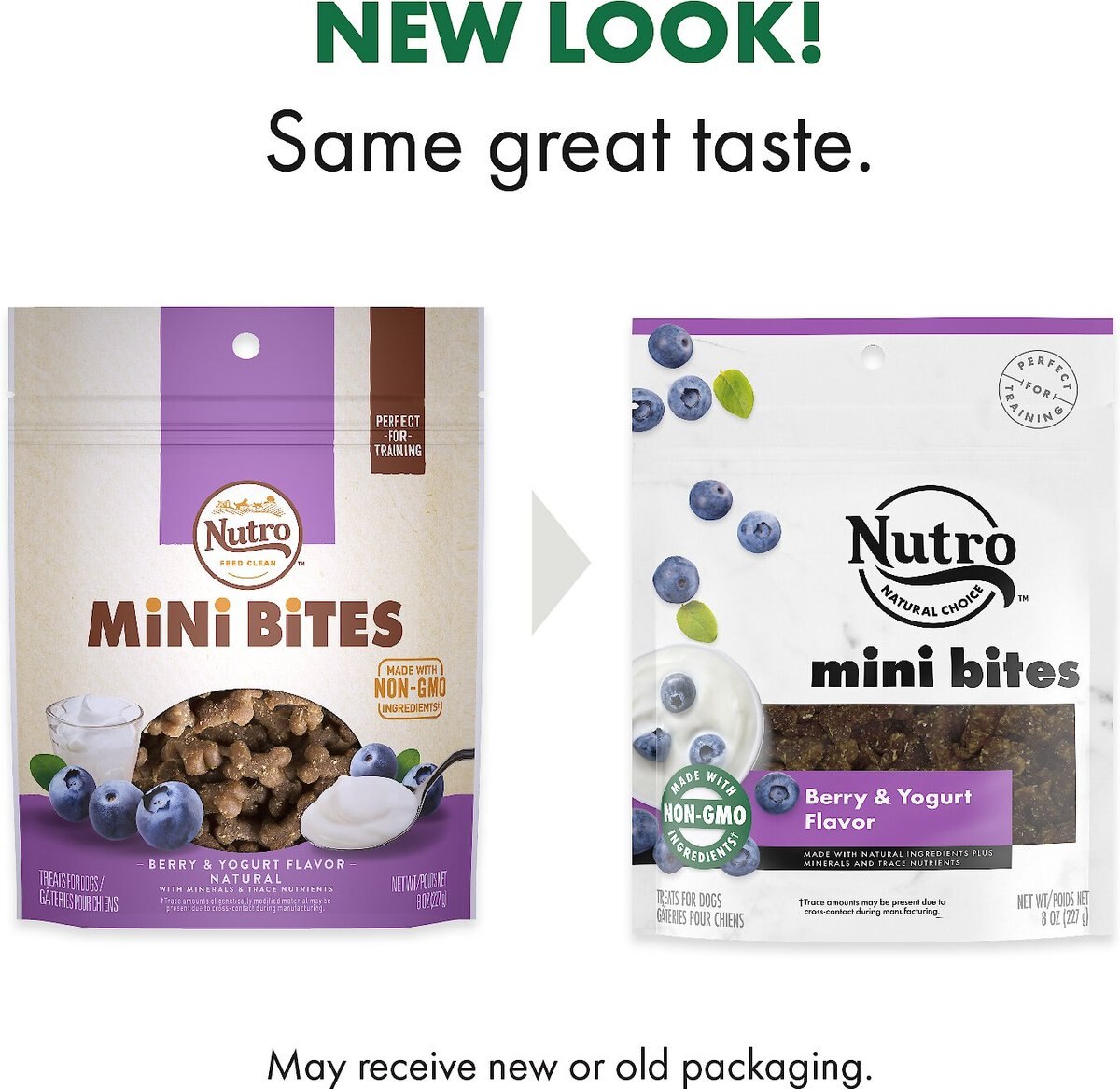 Nutro Mini Bites Berry and Yogurt Flavor Dog Treats