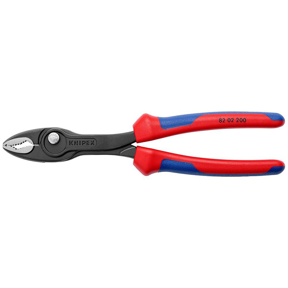 KNIPEX 8 in. TwinGrip Slip Joint Pliers 82 02 200