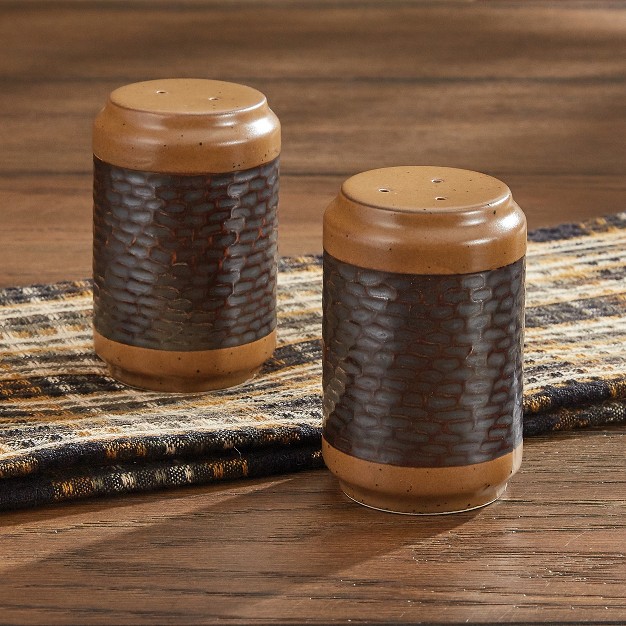 Park Designs Brown Ceramic Salt amp Pepper Shaker Set