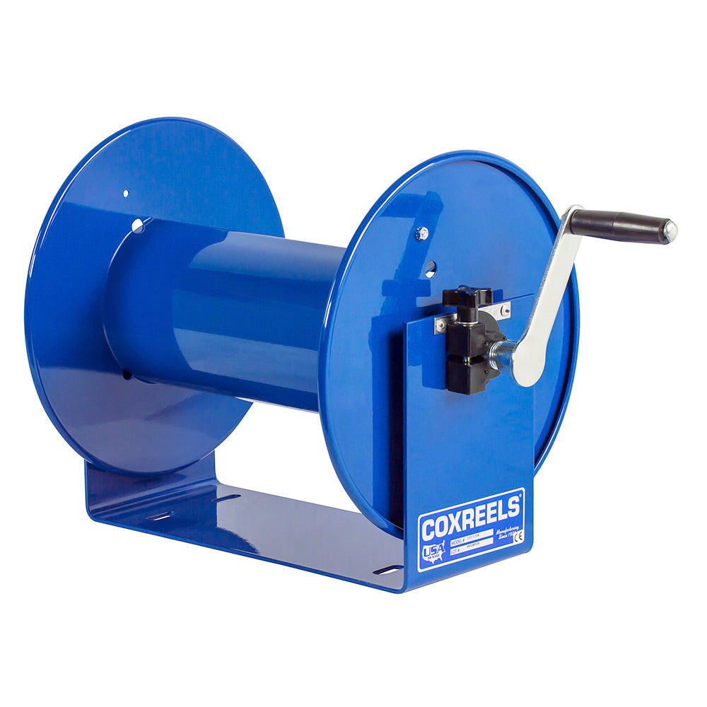 Coxreels 100 Series Compact Hand Crank Lightweight Water and Air Hose Reel， Blue