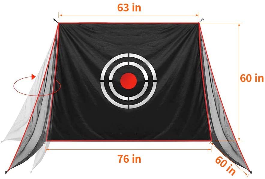 Galileo Sports Golf Target Cloth Replacement Golf Target 63X60in for Galileo Sports 8'x8'x7' Golf Net