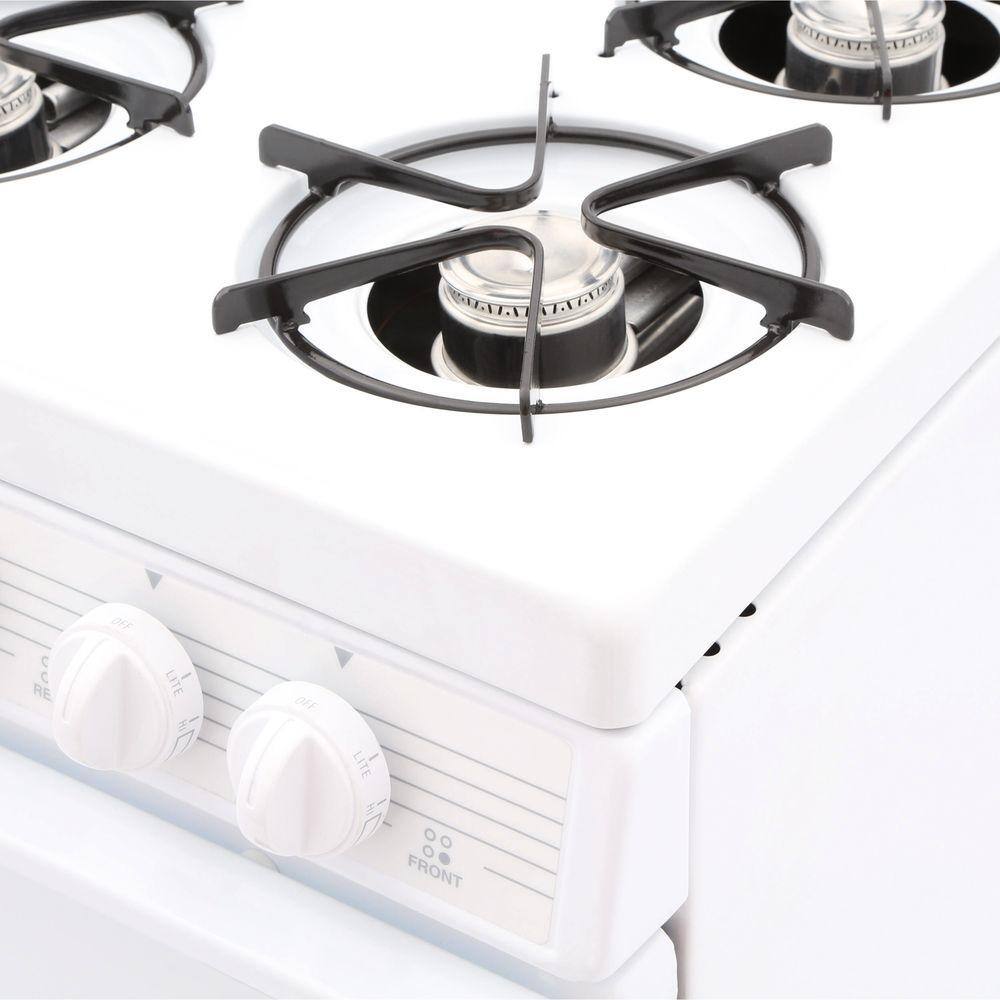 Premier 20 in. 2.42 cu. ft. Gas Range in White SAK100OP