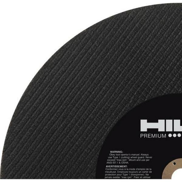 Hilti 14 in. x 532 in. x 0.787 in. 0-Teeth SP Abrasive Ductile Metal Cutting Gas Saw BladeDisc (10-Pack) 436728