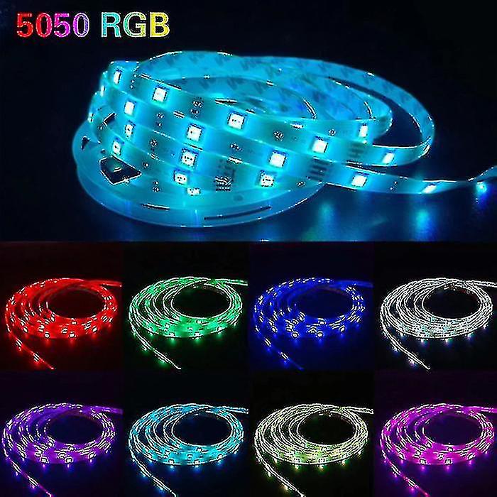 Bluetooth Led Strips 15 Meters - Rgb Lighting With Remote Control Smd 5050 Color Adjustment Waterproof