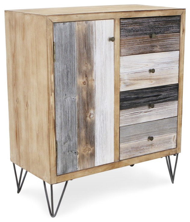 Modern Urban Rustic Accent Storage Cabinet   Industrial   Accent Chests And Cabinets   by UStradeENT LLC  Houzz