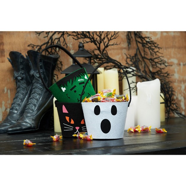 Gallerie Ii Frankenstein Felt Halloween Candy Bucket Decoration