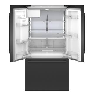 Bosch 500 Series 36 in. 22 cu. ft. Smart Counter Depth French Door Refrigerator in Black Stainless Steel Internal Water  Ice B36CD50SNB