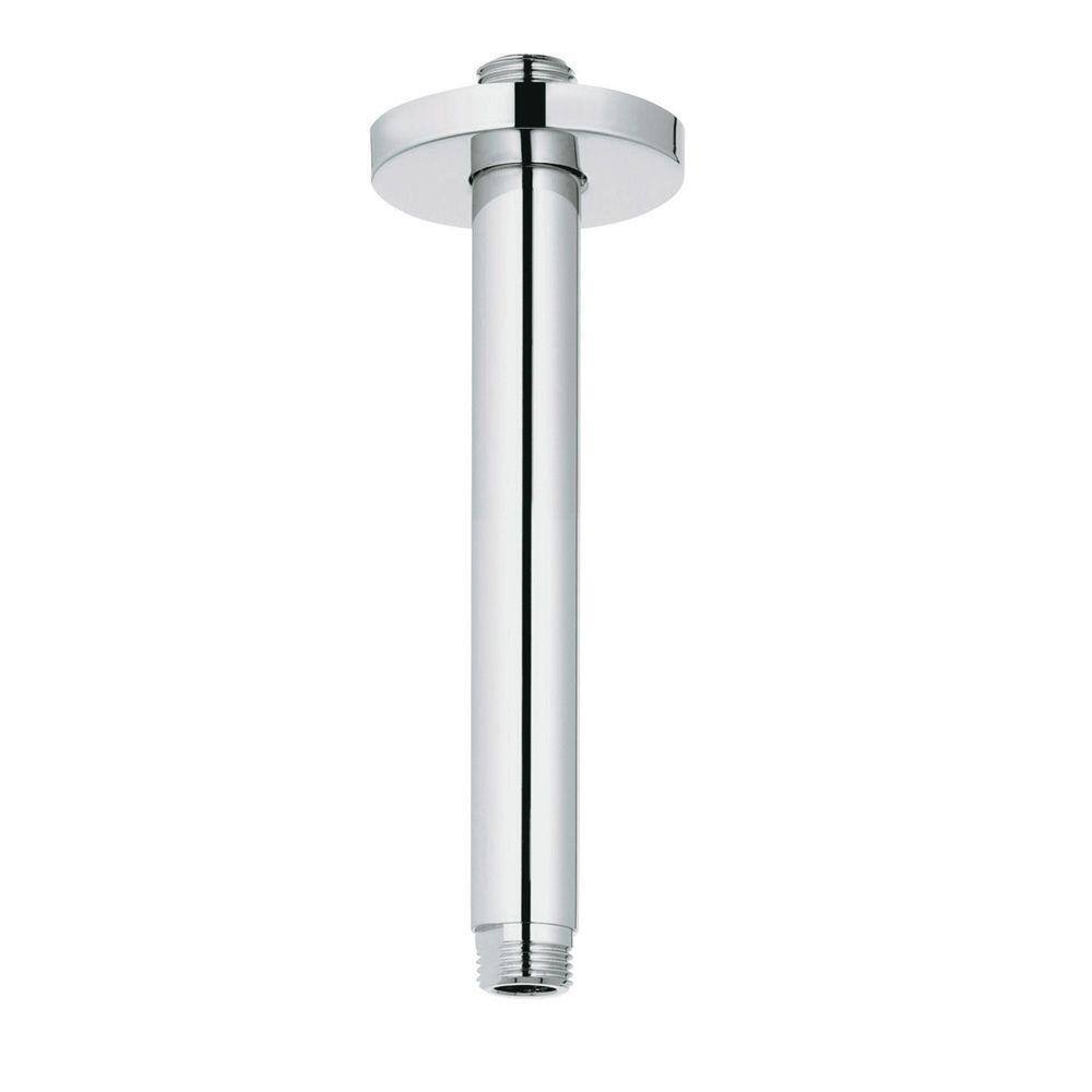 GROHE Rainshower 5.75 in. Ceiling Mount Shower Arm in StarLight Chrome 27 217 000