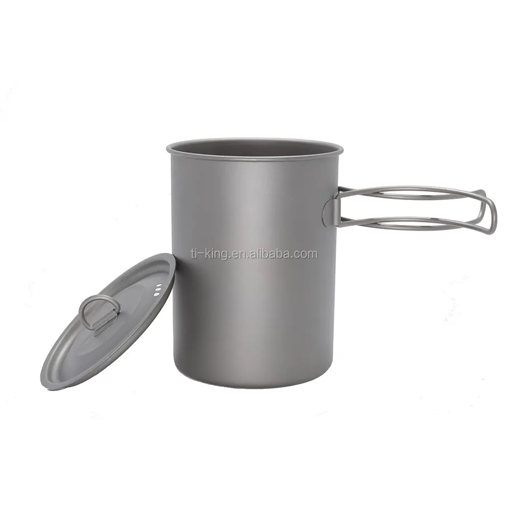 750ml Tiking ultralight cooking pot mug cup with folding handle